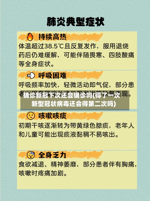 确诊新冠下次还会确诊吗(得了一次新型冠状病毒还会得第二次吗)