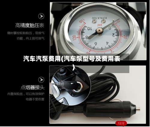 汽车汽泵费用(汽车泵型号及费用表)