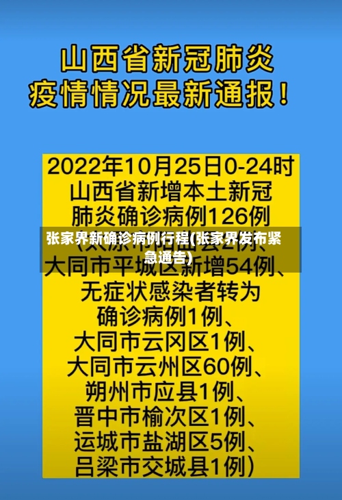 张家界新确诊病例行程(张家界发布紧急通告)