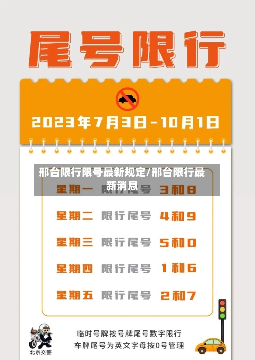 邢台限行限号最新规定/邢台限行最新消息-第3张图片