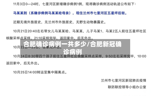 合肥确诊病例一共多少/合肥新冠确诊病例