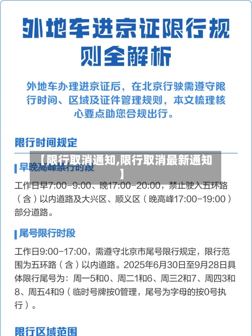 【限行取消通知,限行取消最新通知】-第2张图片
