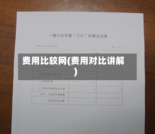 费用比较网(费用对比讲解)-第2张图片