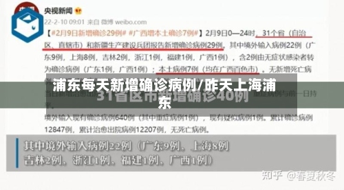 浦东每天新增确诊病例/昨天上海浦东