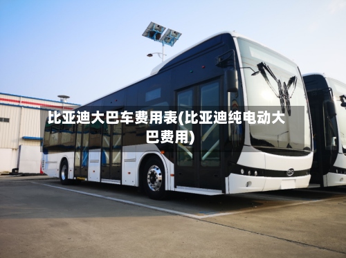 比亚迪大巴车费用表(比亚迪纯电动大巴费用)