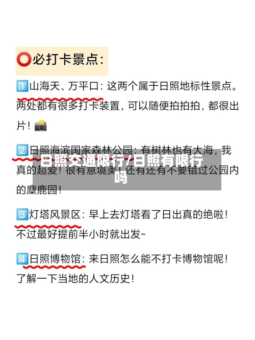 日照交通限行/日照有限行吗-第2张图片