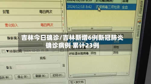 吉林今日确诊/吉林新增6例新冠肺炎确诊病例 累计23例