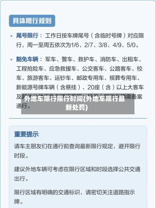 外地车限行限行时间(外地车限行最新处罚)-第2张图片