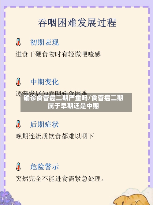 确诊食管癌二期严重吗/食管癌二期属于早期还是中期-第3张图片