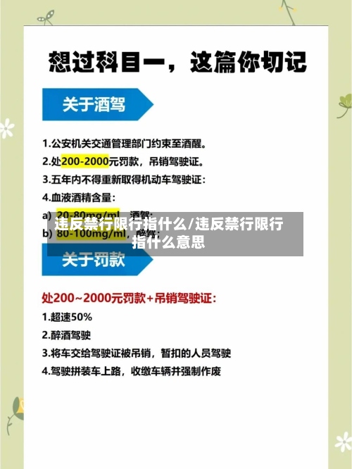违反禁行限行指什么/违反禁行限行指什么意思
