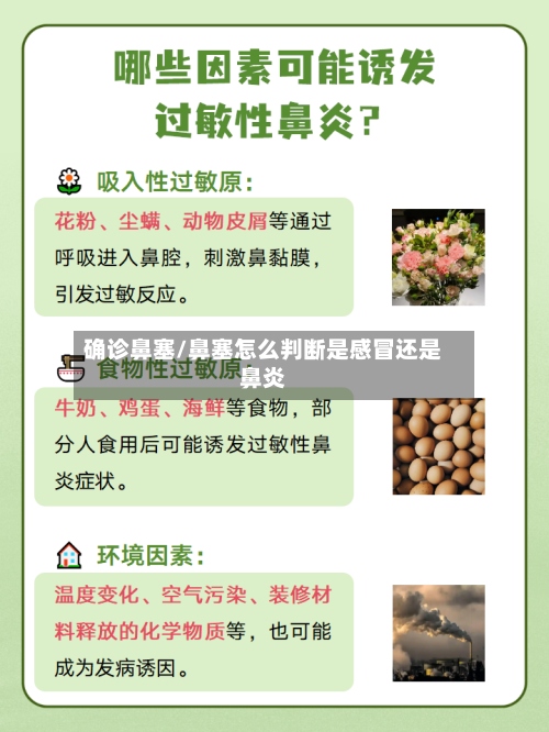 确诊鼻塞/鼻塞怎么判断是感冒还是鼻炎