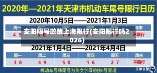 安阳限号政策上海限行(安阳限行吗2026)-第2张图片