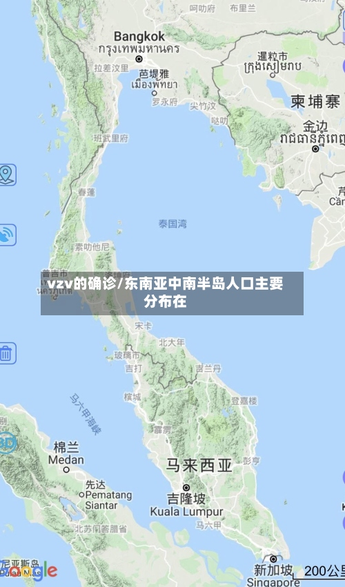 vzv的确诊/东南亚中南半岛人口主要分布在