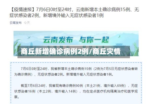 商丘新增确诊病例2例/商丘灾情-第3张图片