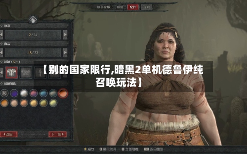 【别的国家限行,暗黑2单机德鲁伊纯召唤玩法】-第3张图片