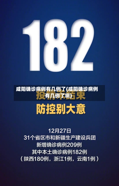 咸阳确诊病例有几例了(咸阳确诊病例有几例了啊)
