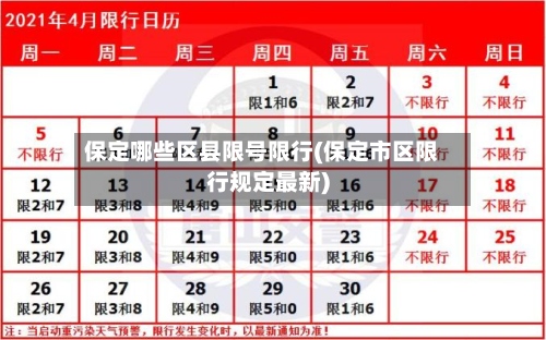 保定哪些区县限号限行(保定市区限行规定最新)