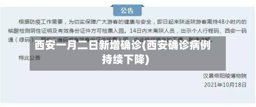 西安一月二日新增确诊(西安确诊病例持续下降)