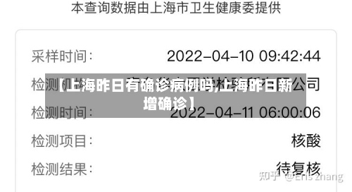 【上海昨日有确诊病例吗,上海昨日新增确诊】-第2张图片