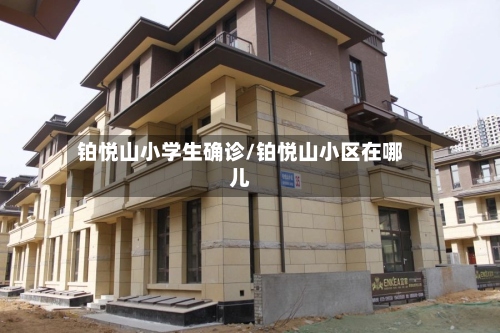 铂悦山小学生确诊/铂悦山小区在哪儿