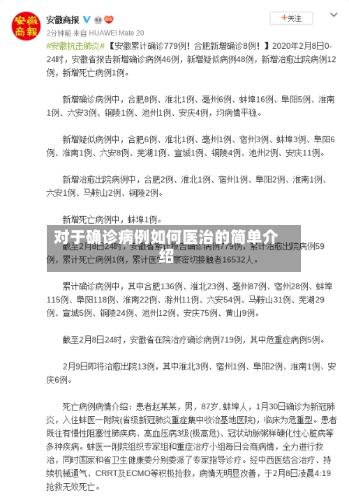 对于确诊病例如何医治的简单介绍