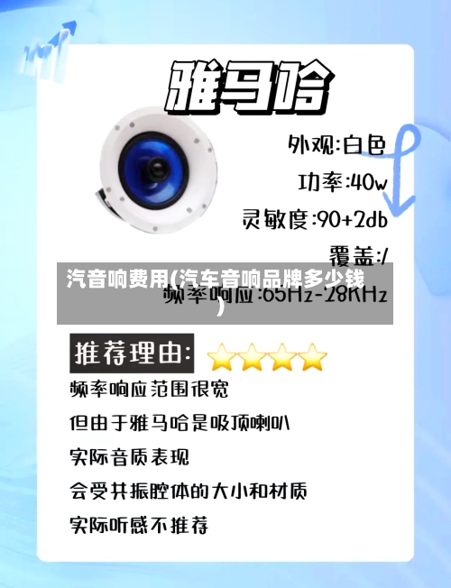 汽音响费用(汽车音响品牌多少钱)-第3张图片