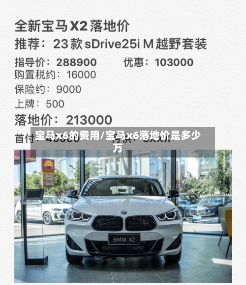 宝马x6的费用/宝马x6落地价是多少万-第2张图片