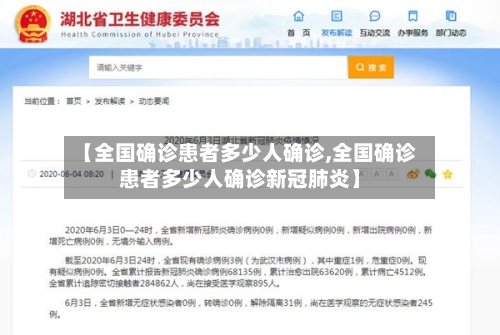 【全国确诊患者多少人确诊,全国确诊患者多少人确诊新冠肺炎】-第2张图片