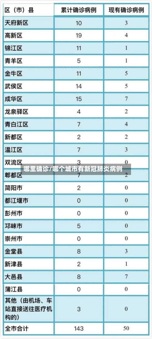 哪里确诊/哪个城市有新冠肺炎病例-第2张图片