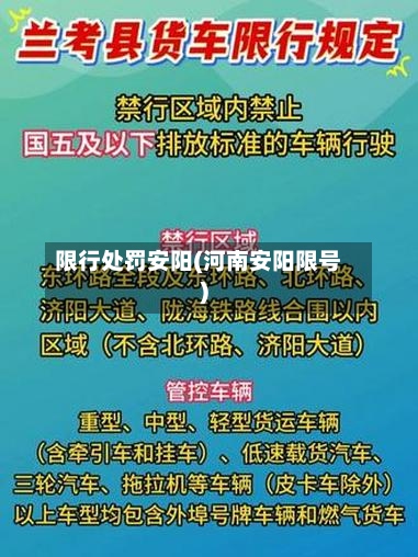 限行处罚安阳(河南安阳限号)