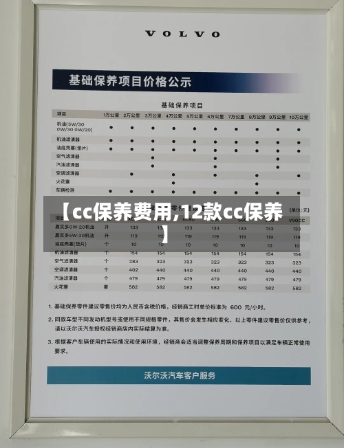 【cc保养费用,12款cc保养】-第3张图片