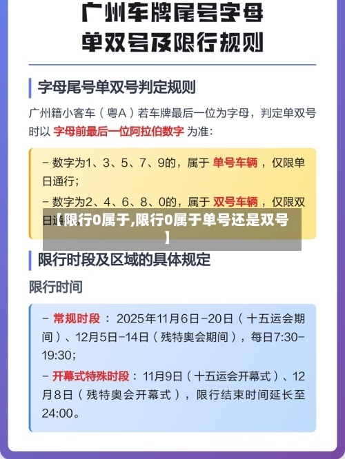 【限行0属于,限行0属于单号还是双号】-第3张图片