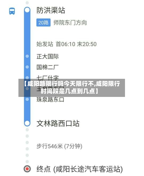 【咸阳路限行吗今天限行不,咸阳限行时间段是几点到几点】
