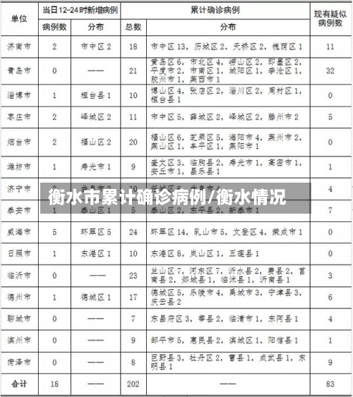 衡水市累计确诊病例/衡水情况-第2张图片