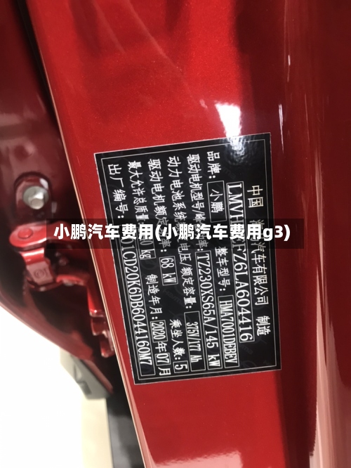 小鹏汽车费用(小鹏汽车费用g3)