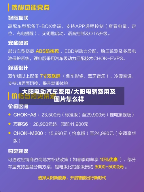 大阳电动汽车费用/大阳电轿费用及图片怎么样
