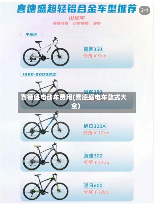 喜德盛电动车费用(喜德盛电车款式大全)-第3张图片