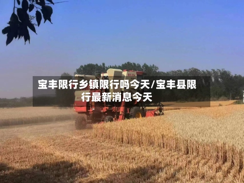 宝丰限行乡镇限行吗今天/宝丰县限行最新消息今天
