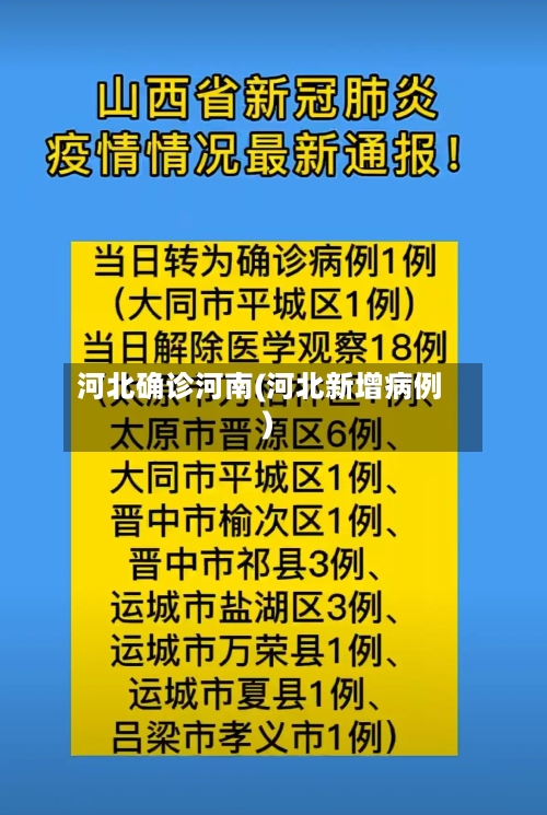 河北确诊河南(河北新增病例)-第2张图片