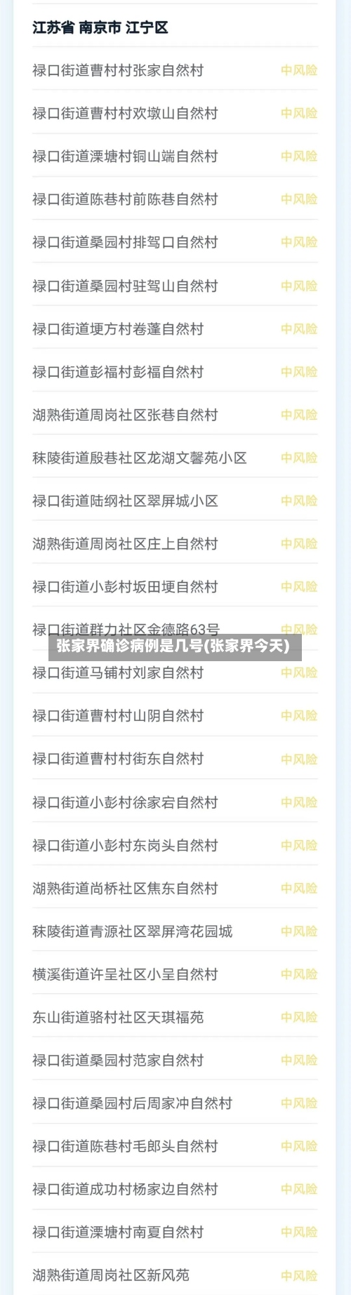 张家界确诊病例是几号(张家界今天)-第2张图片