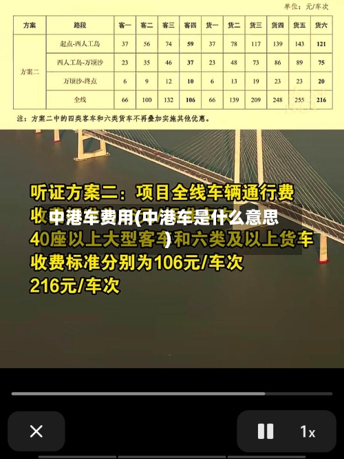 中港车费用(中港车是什么意思)
