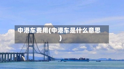 中港车费用(中港车是什么意思)-第3张图片