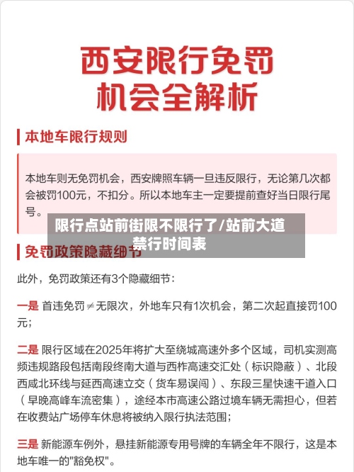 限行点站前街限不限行了/站前大道禁行时间表-第3张图片