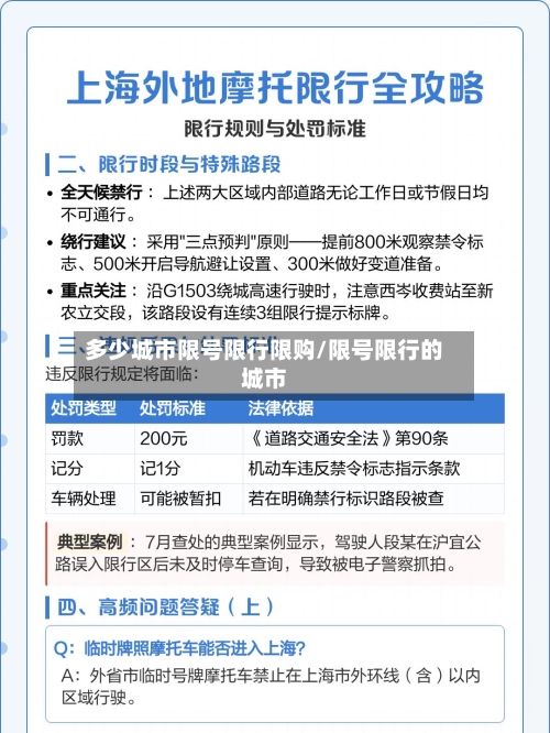 多少城市限号限行限购/限号限行的城市-第2张图片