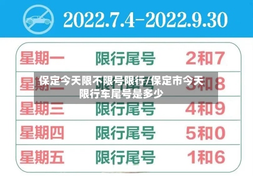 保定今天限不限号限行/保定市今天限行车尾号是多少