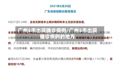广州5市出现确诊病例/广州5市出现确诊病例的地方-第2张图片