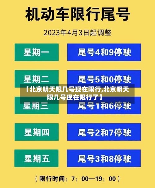 【北京明天限几号现在限行,北京明天限几号现在限行了】-第2张图片