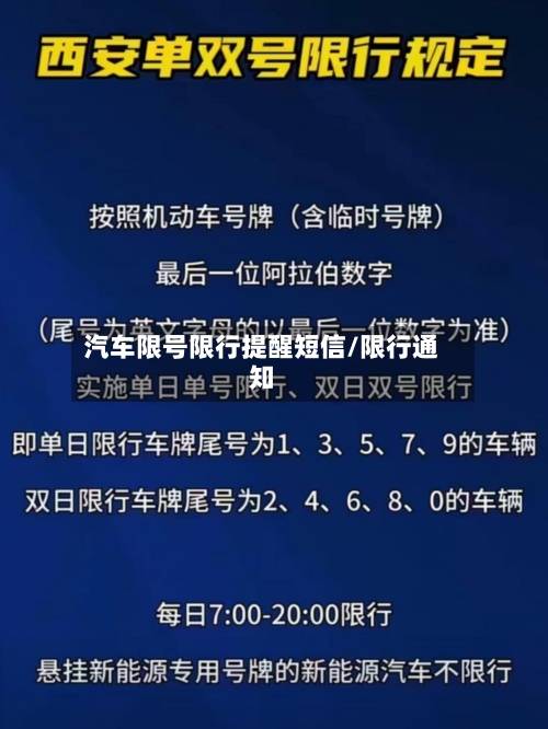 汽车限号限行提醒短信/限行通知-第2张图片