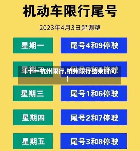【十一杭州限行,杭州限行结束时间】