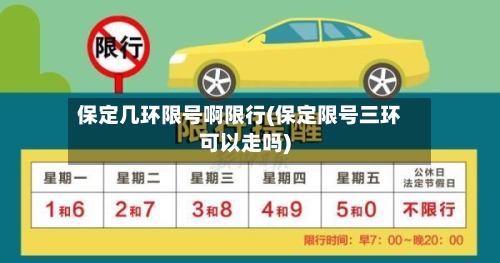保定几环限号啊限行(保定限号三环可以走吗)